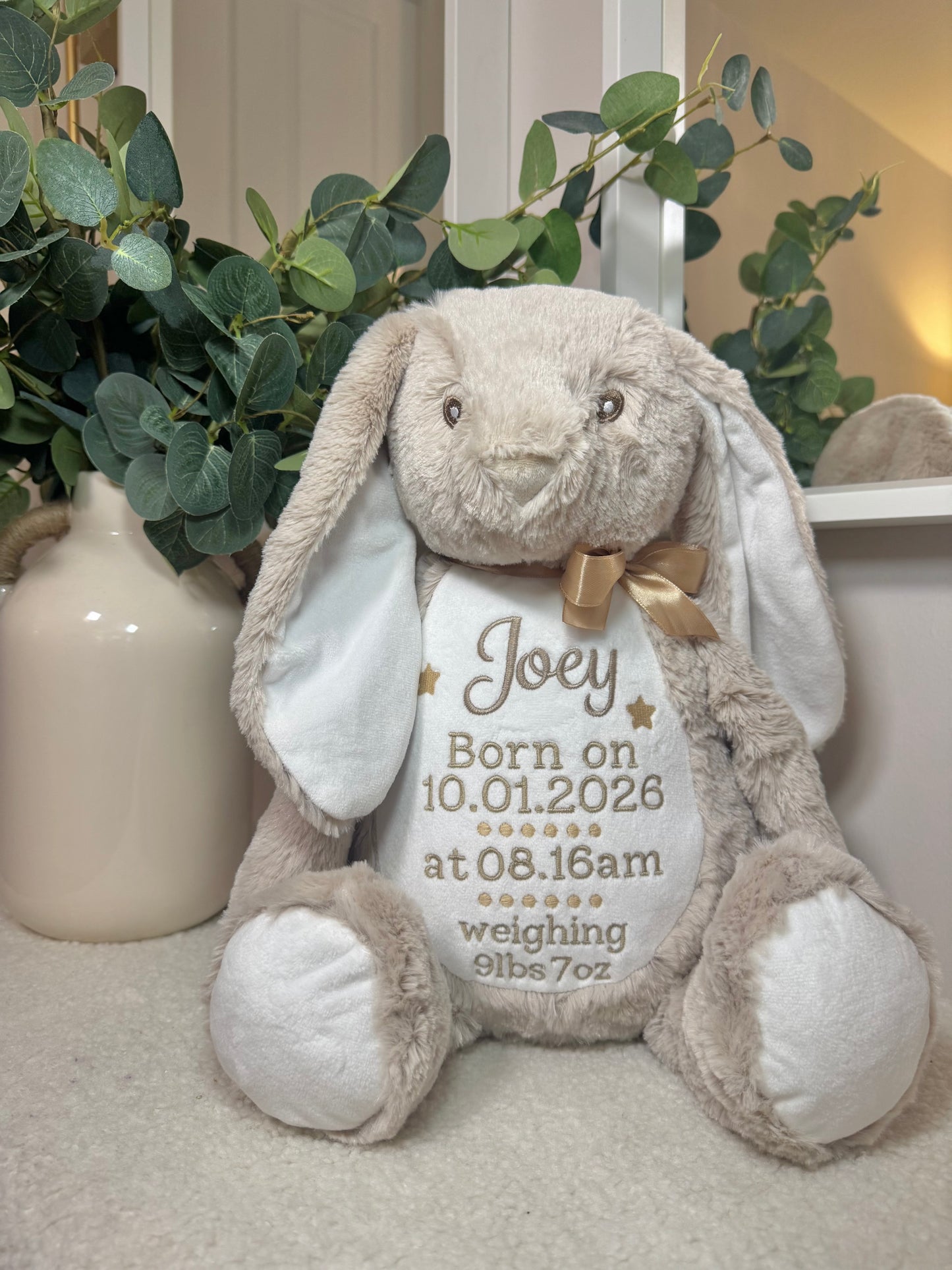 Personalised Bunny 45cm Deluxe - Beige