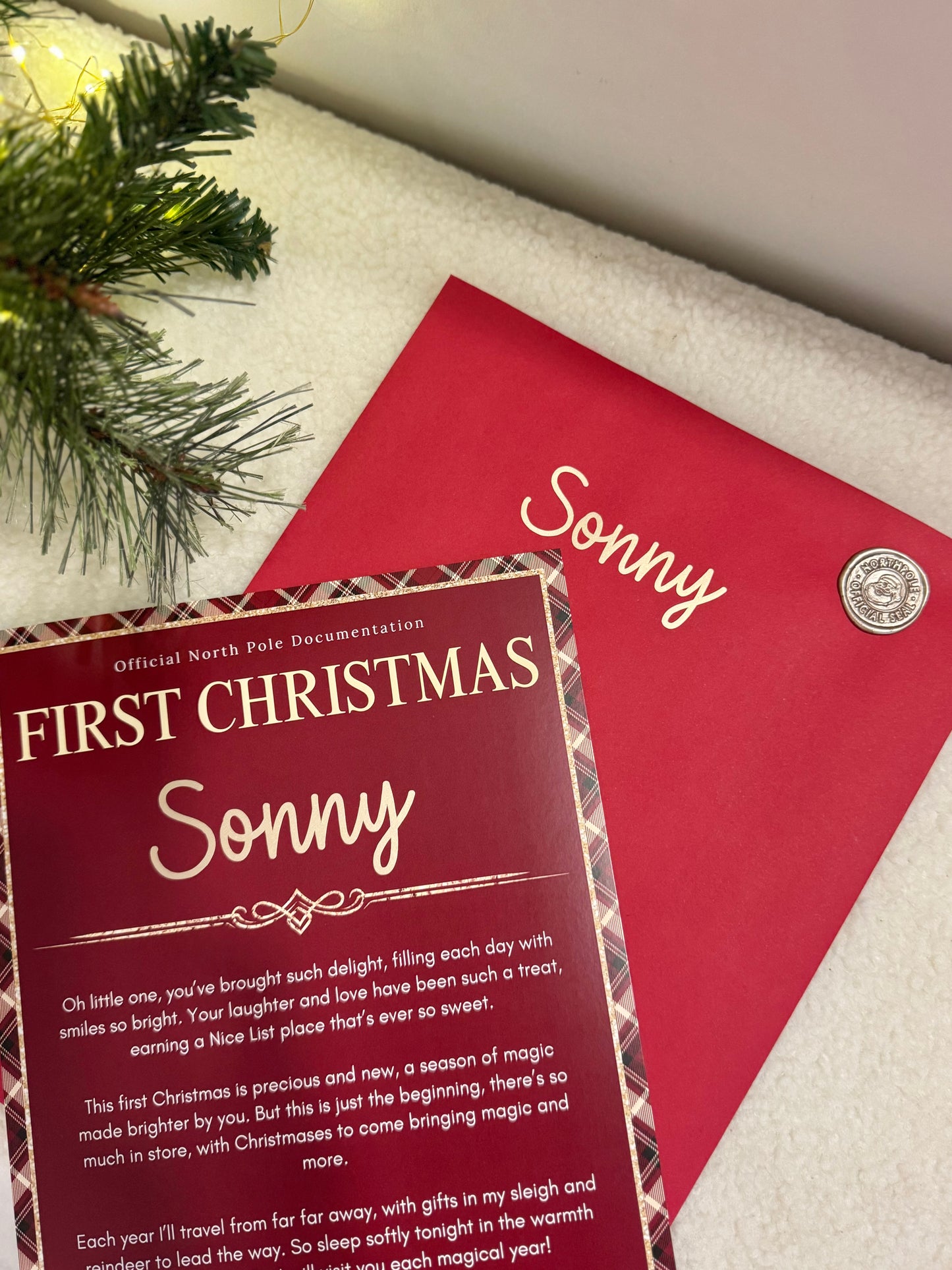 My First Christmas Letter from Santa