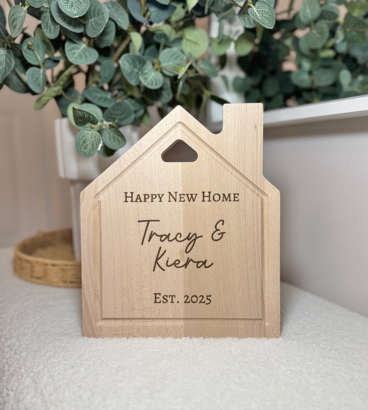 Personalised House Chopping Board