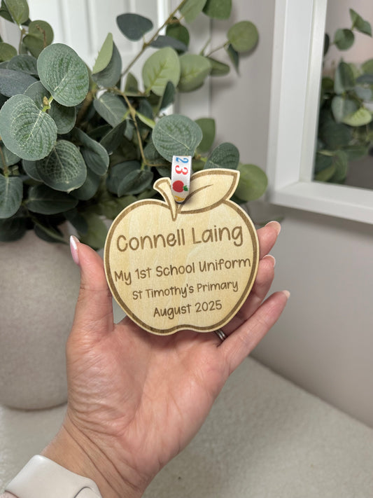 Personalised 1st School Uniform Tag