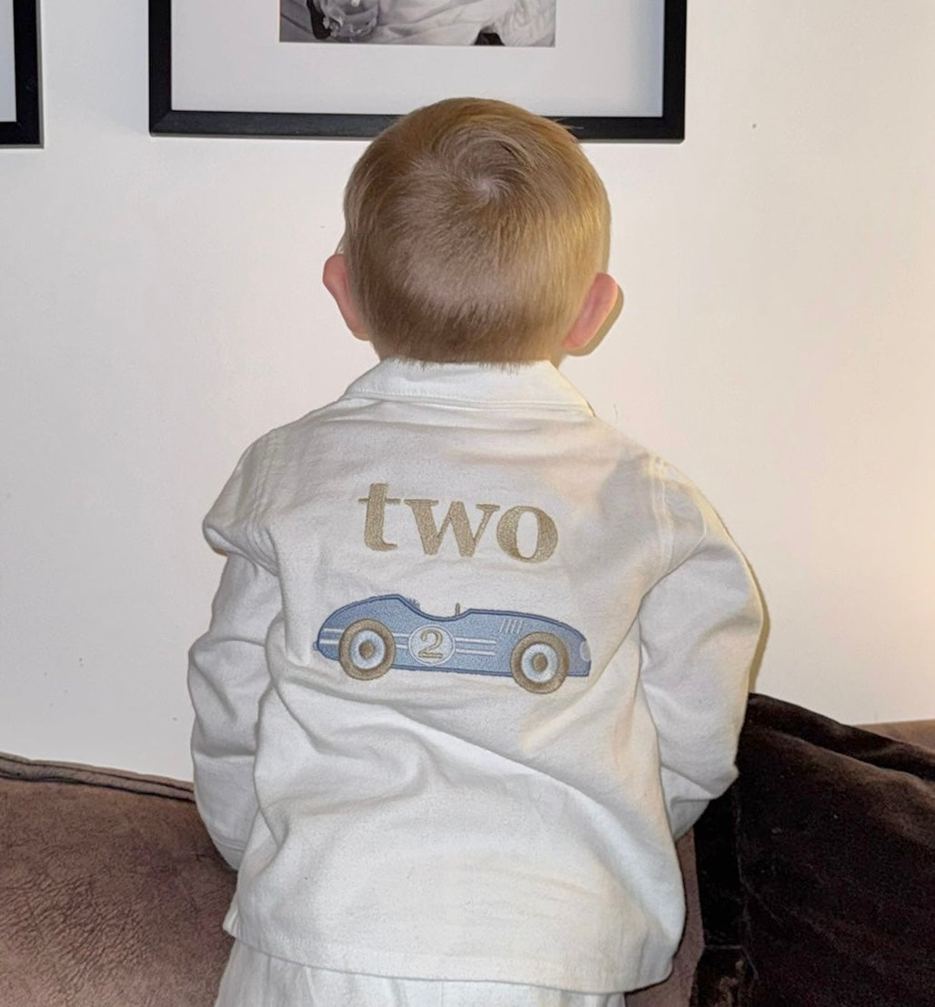 Classic Car Birthday Theme - Brushed Cotton PJs