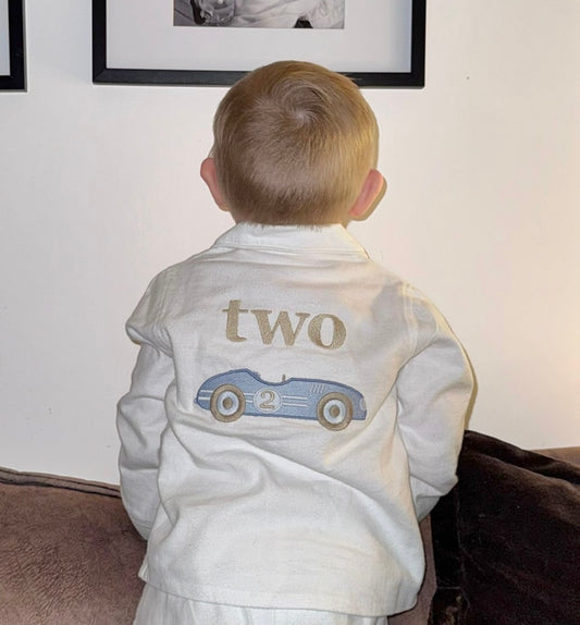 Classic Car Birthday Theme - Brushed Cotton PJs