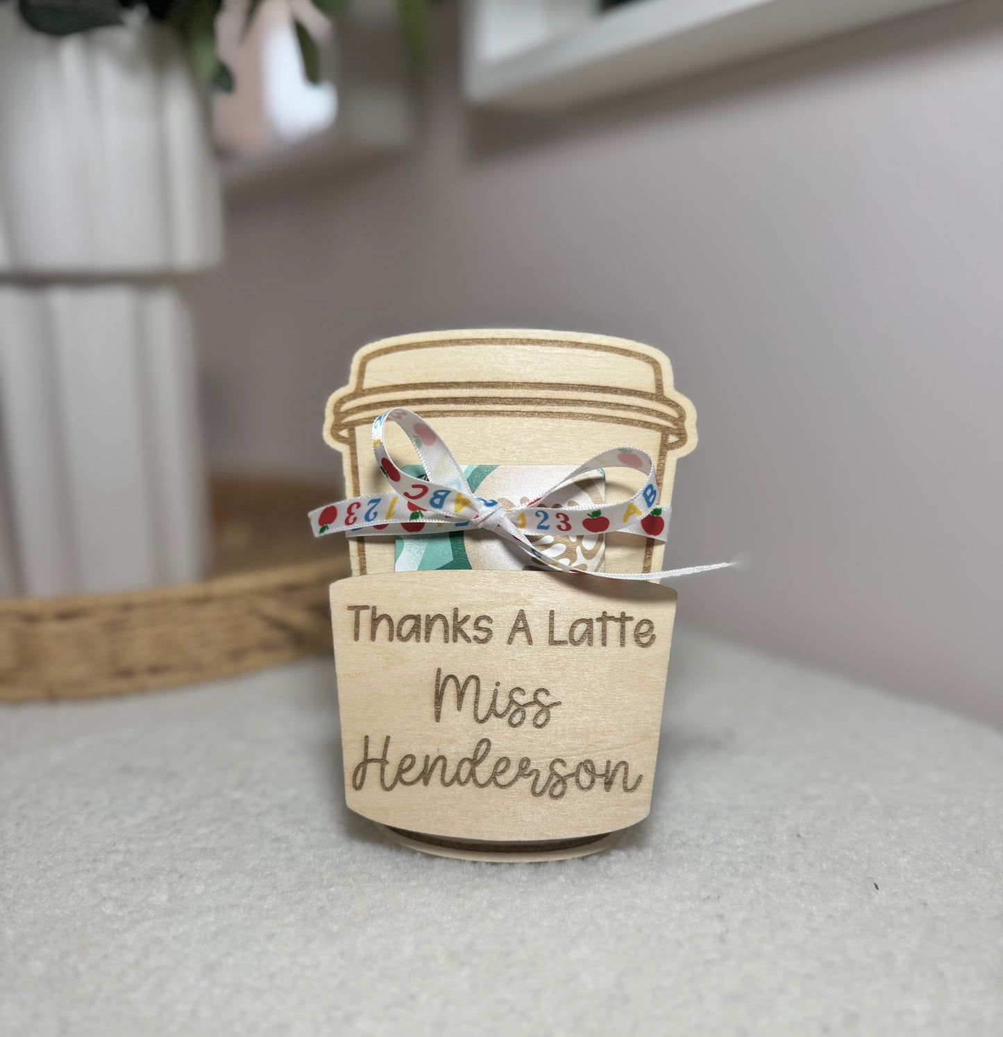 Personalised Coffee Voucher Holder