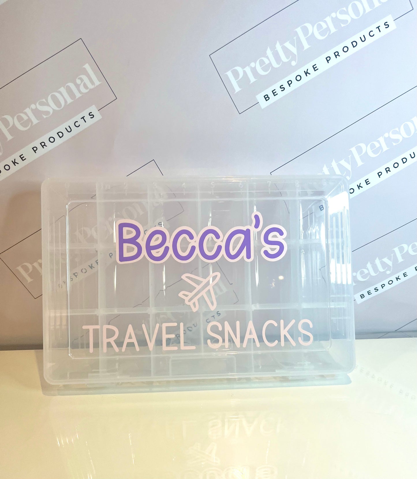 Personalised Travel Snacks Box