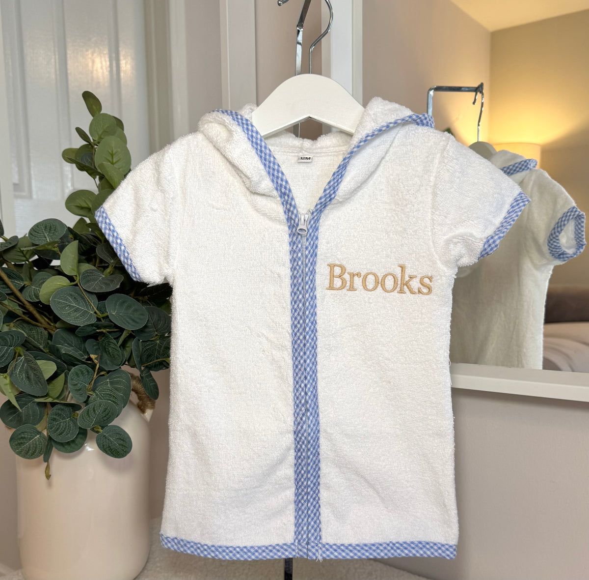 Boys Hooded towelling robe