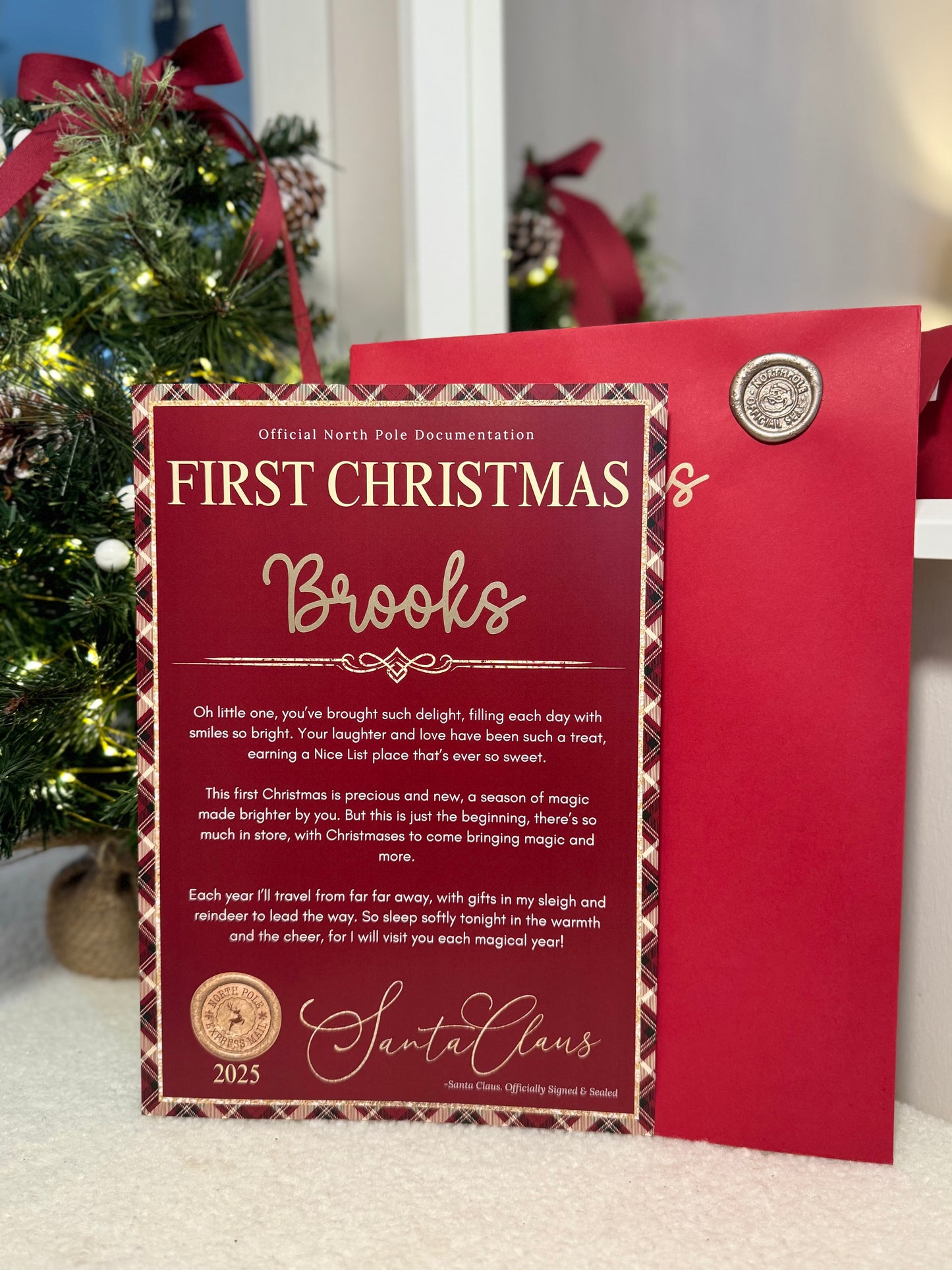 My First Christmas Letter from Santa