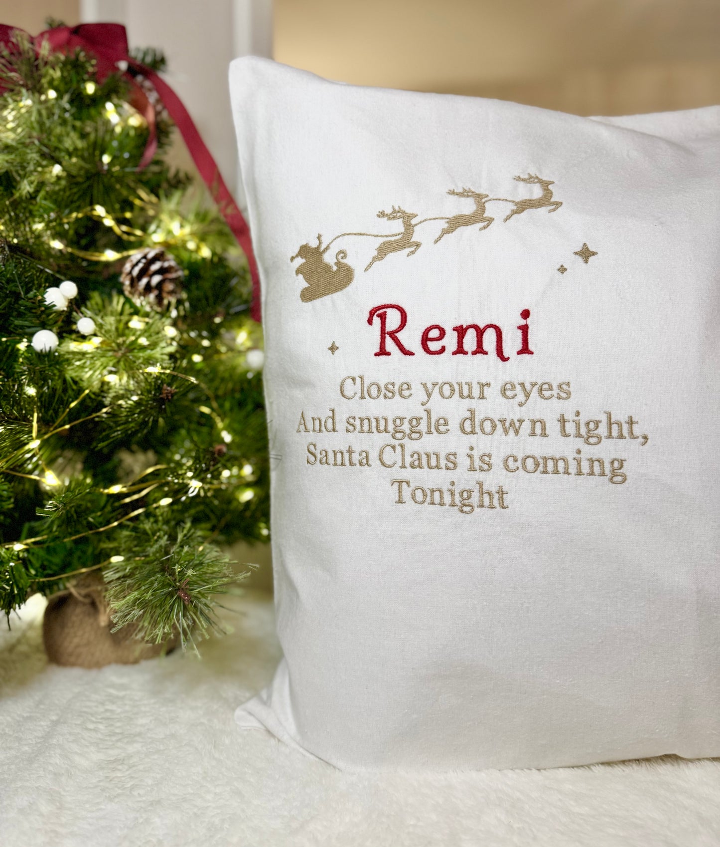 Personalised Christmas Eve Pillowcase