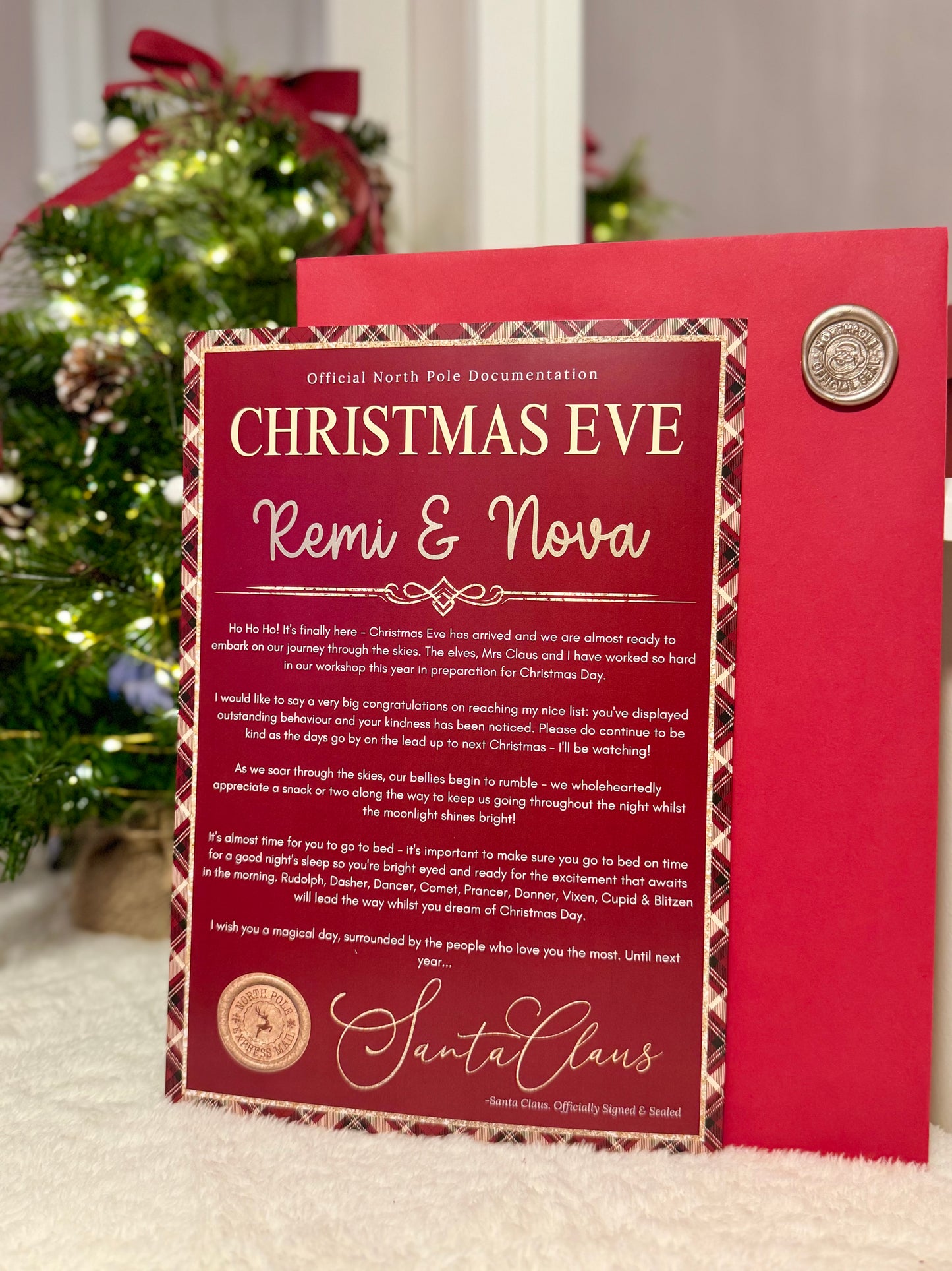 Christmas Eve Letter from Santa