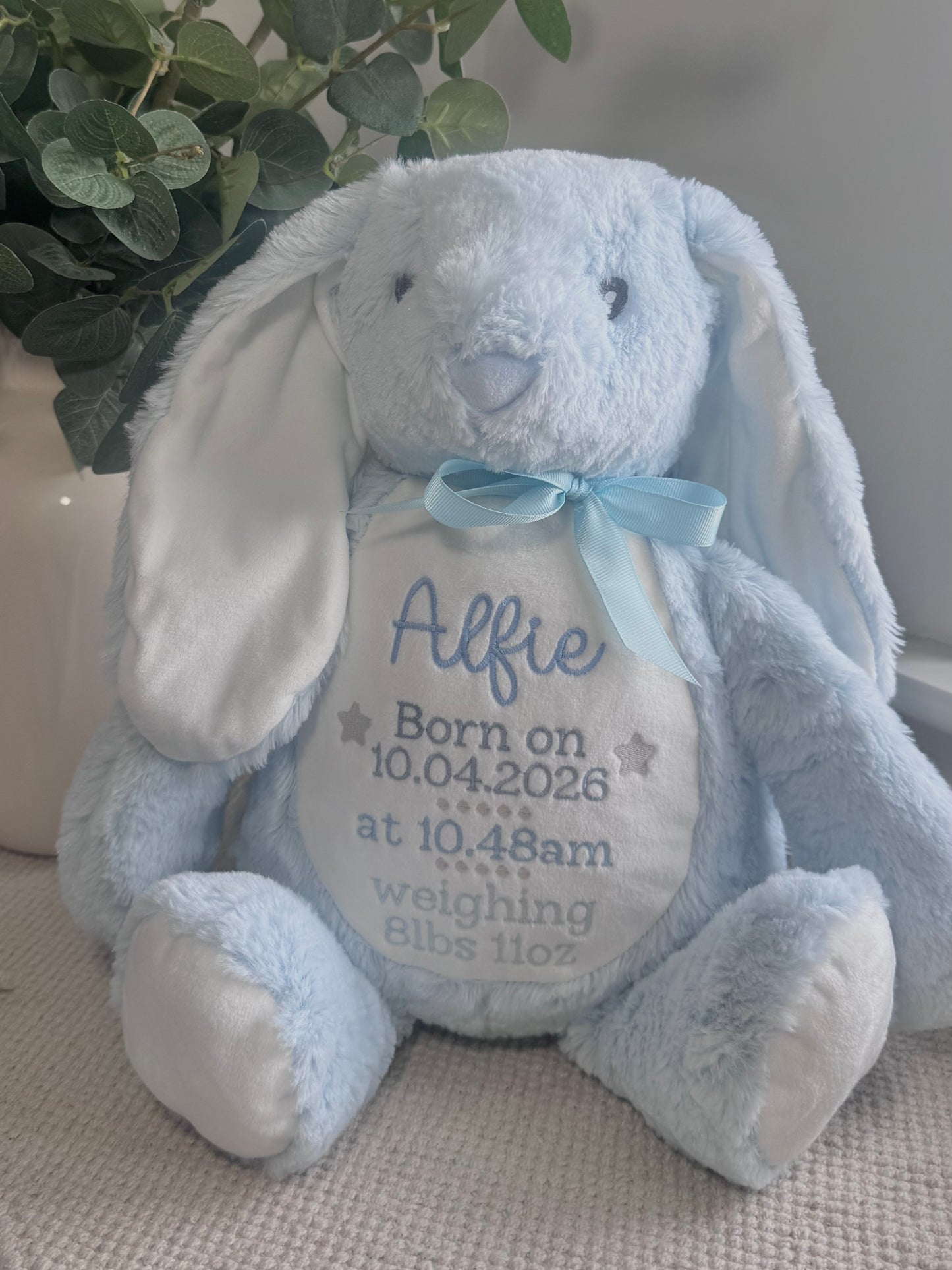 Personalised Bunny 45cm Deluxe - Blue