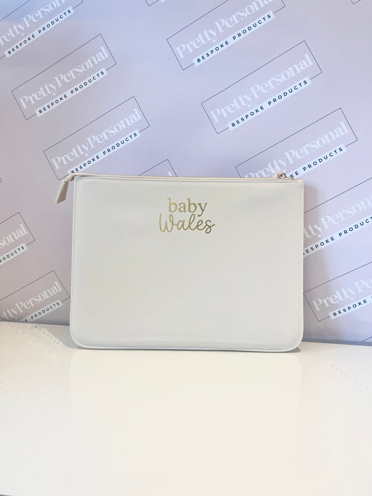 Personalised Baby Document Folder