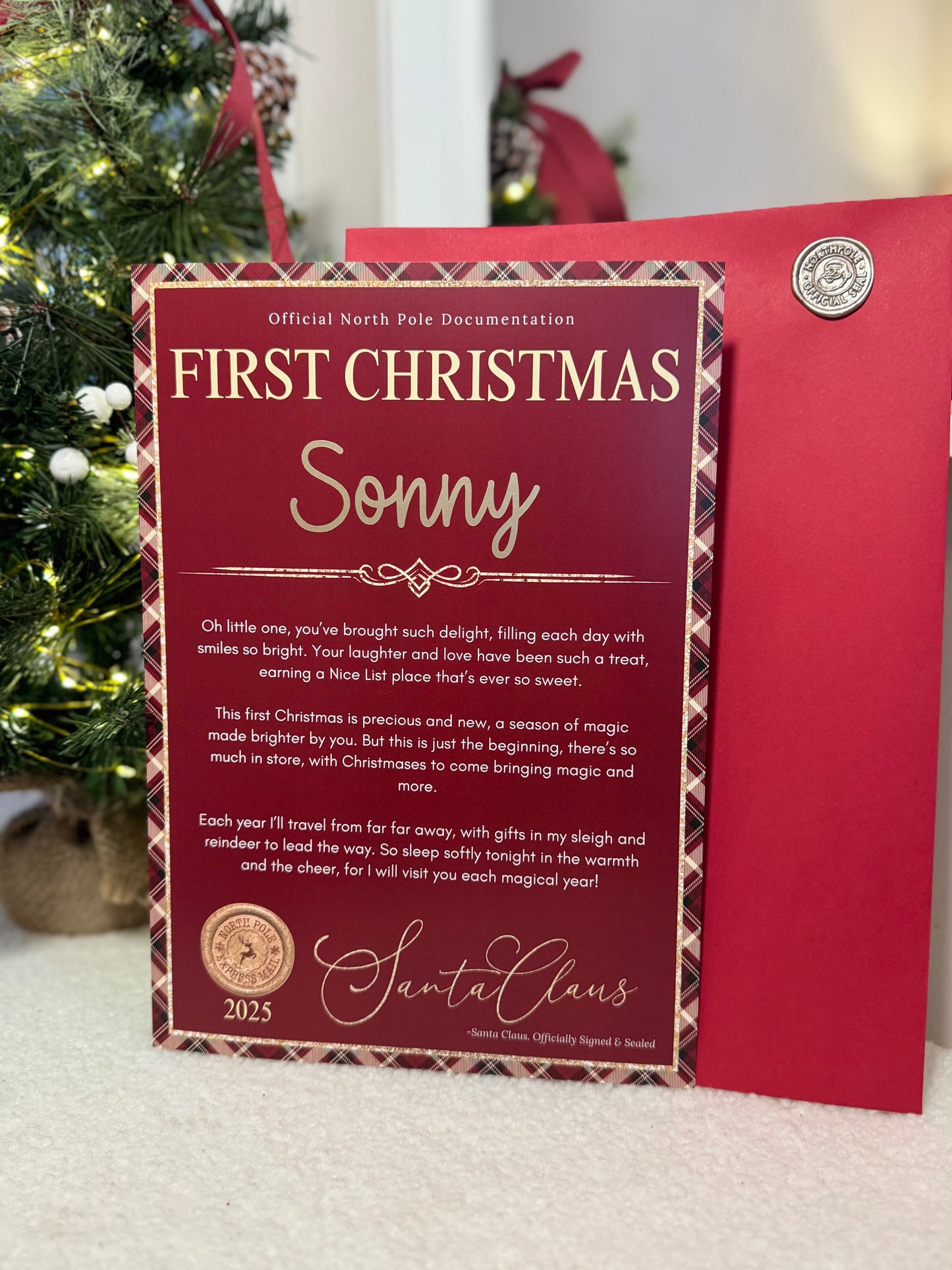 My First Christmas Letter from Santa