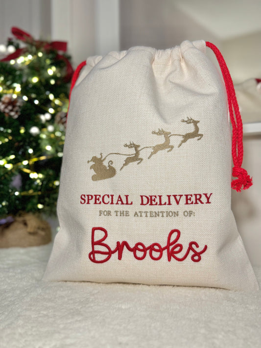 Personalised Small Christmas Sack