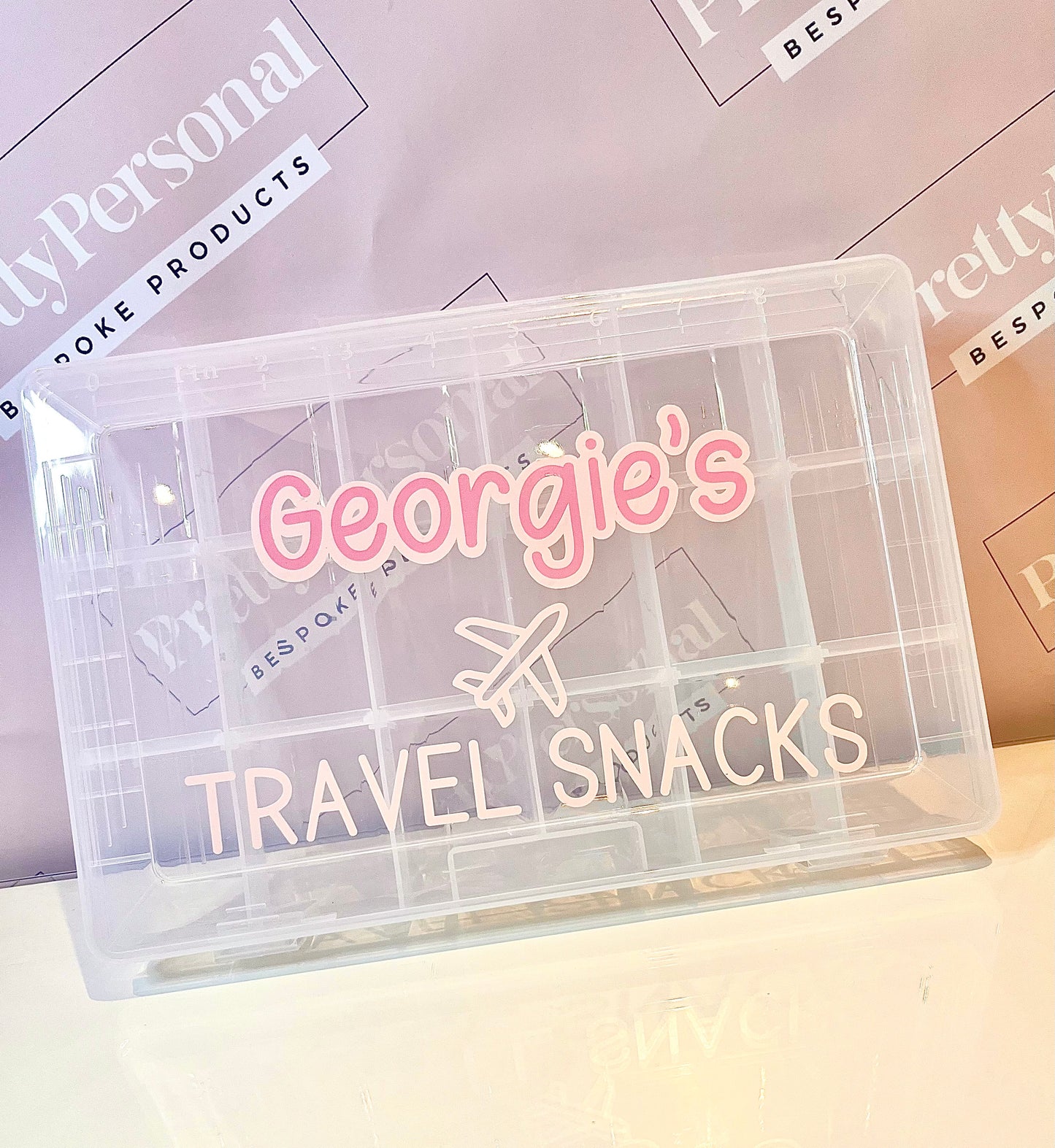 Personalised Travel Snacks Box