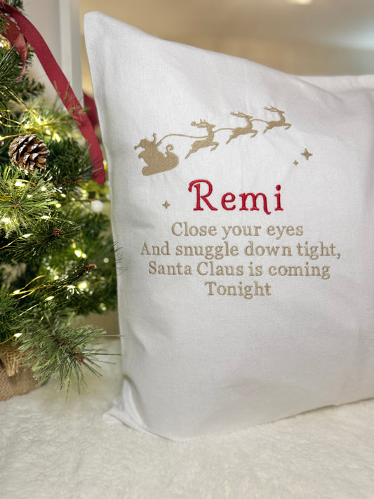 Personalised Christmas Eve Pillowcase