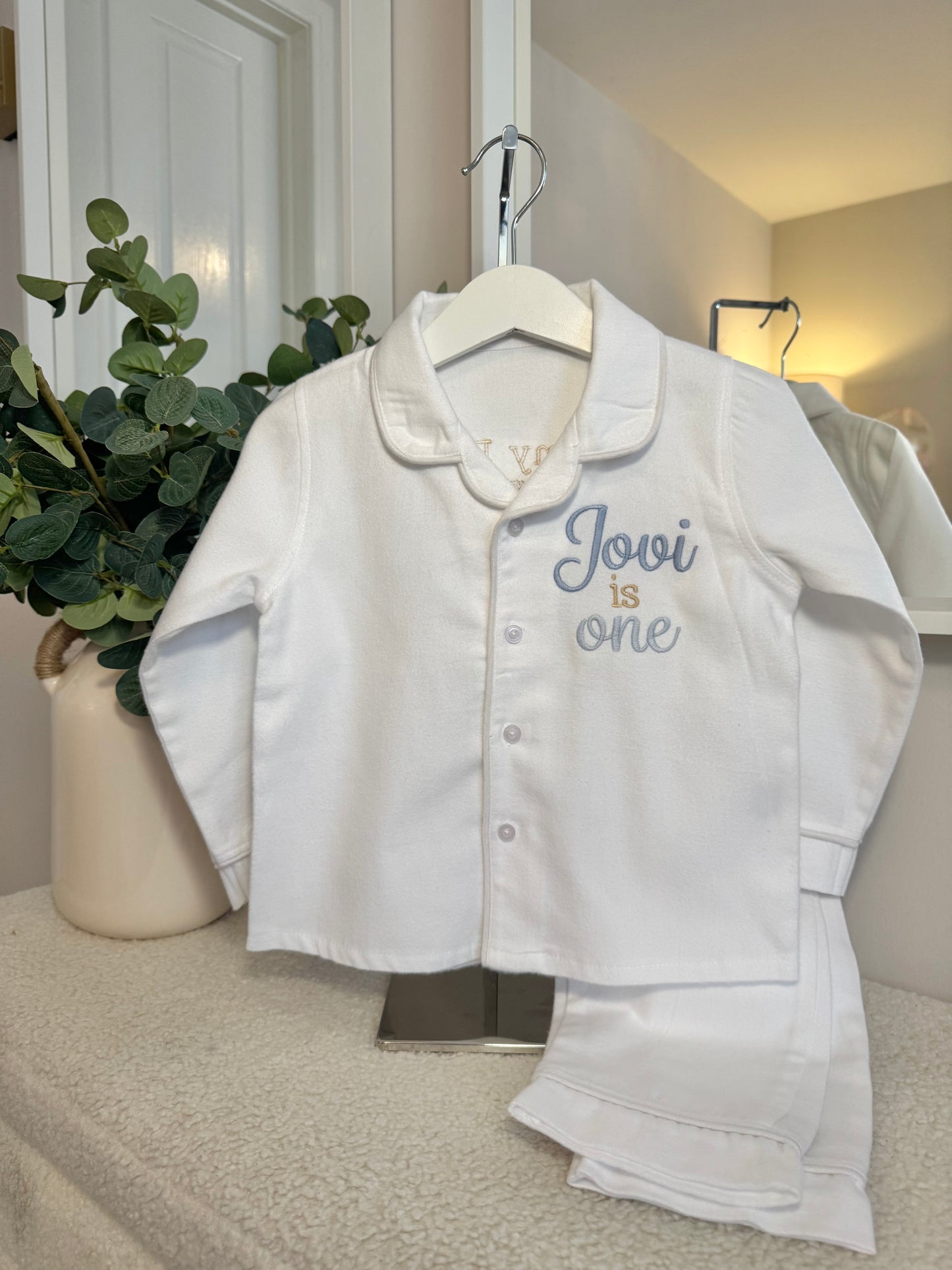 Beary First Birthday Theme - Brushed Cotton PJs