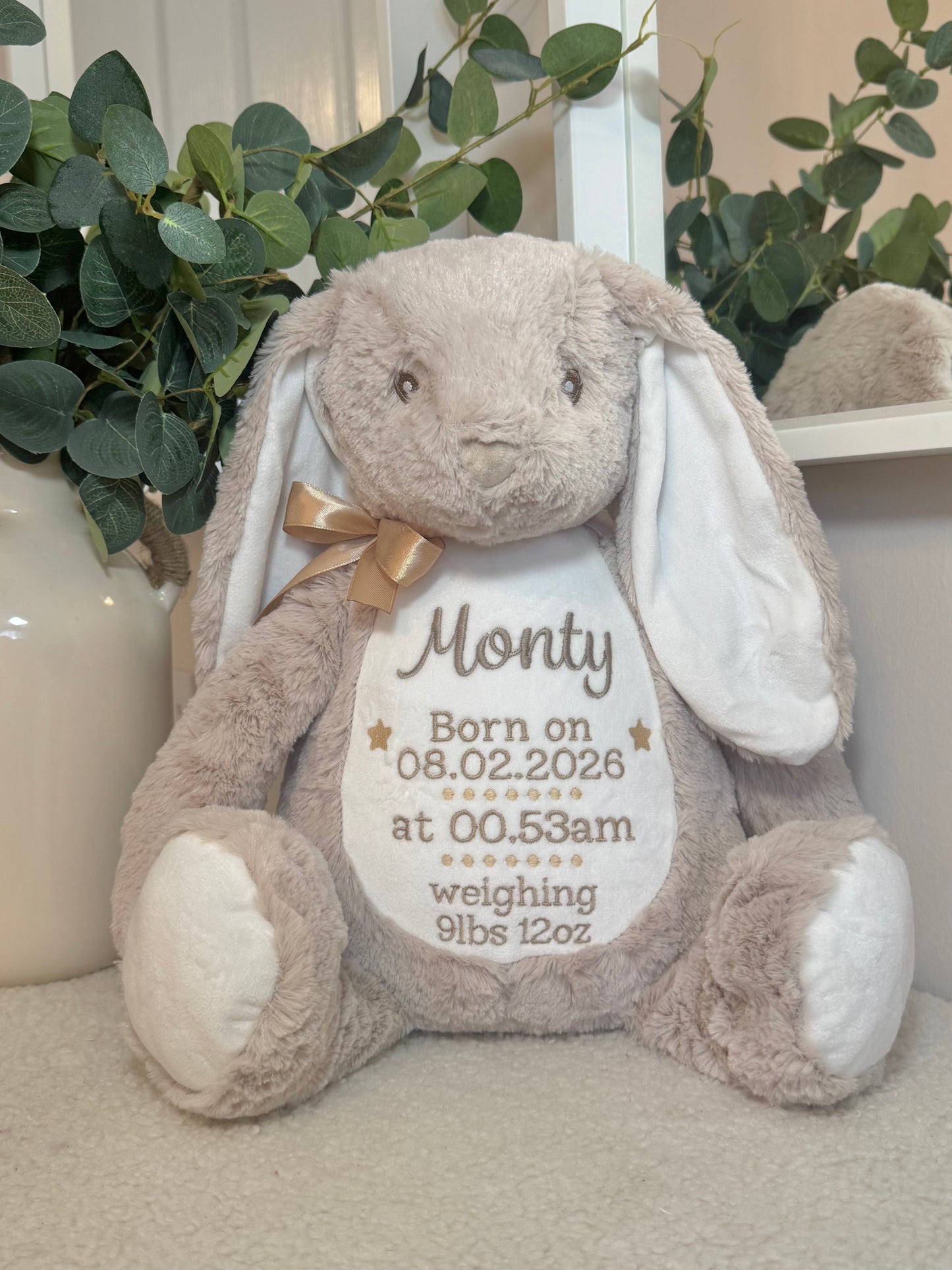 Personalised Bunny 45cm Deluxe - Beige