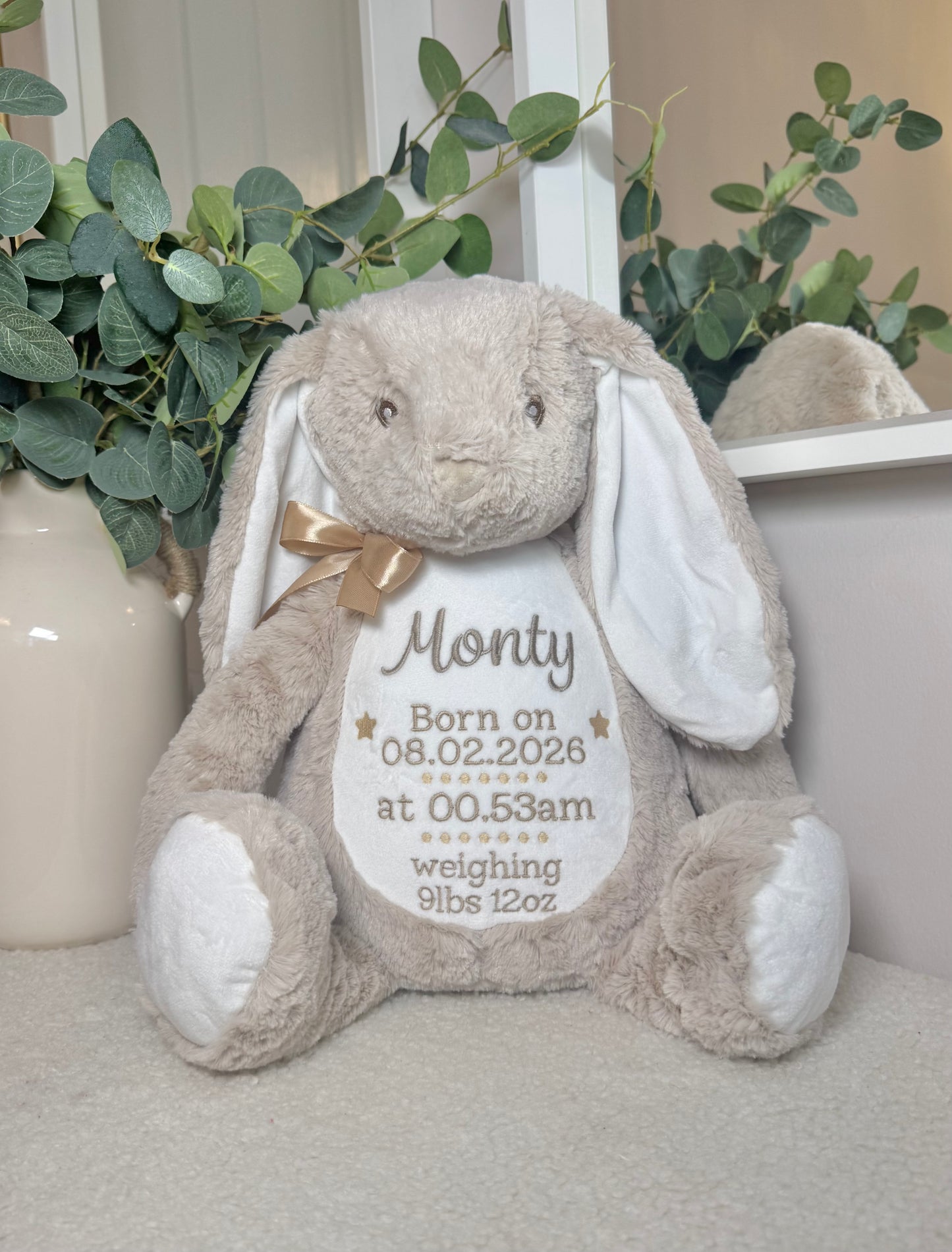 Personalised Bunny 45cm Deluxe - Beige