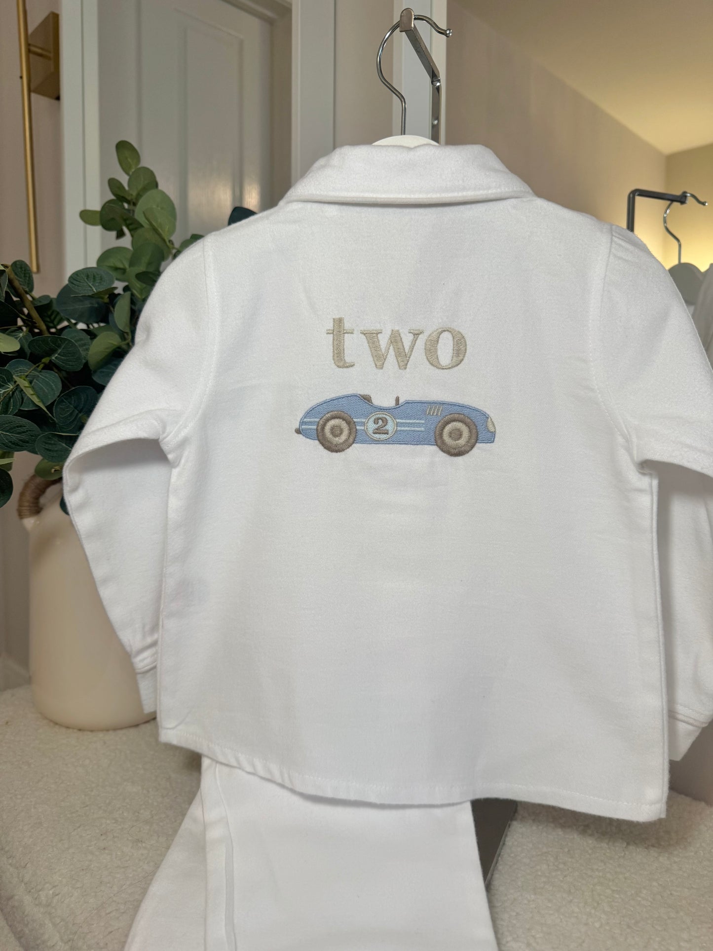 Classic Car Birthday Theme - Brushed Cotton PJs