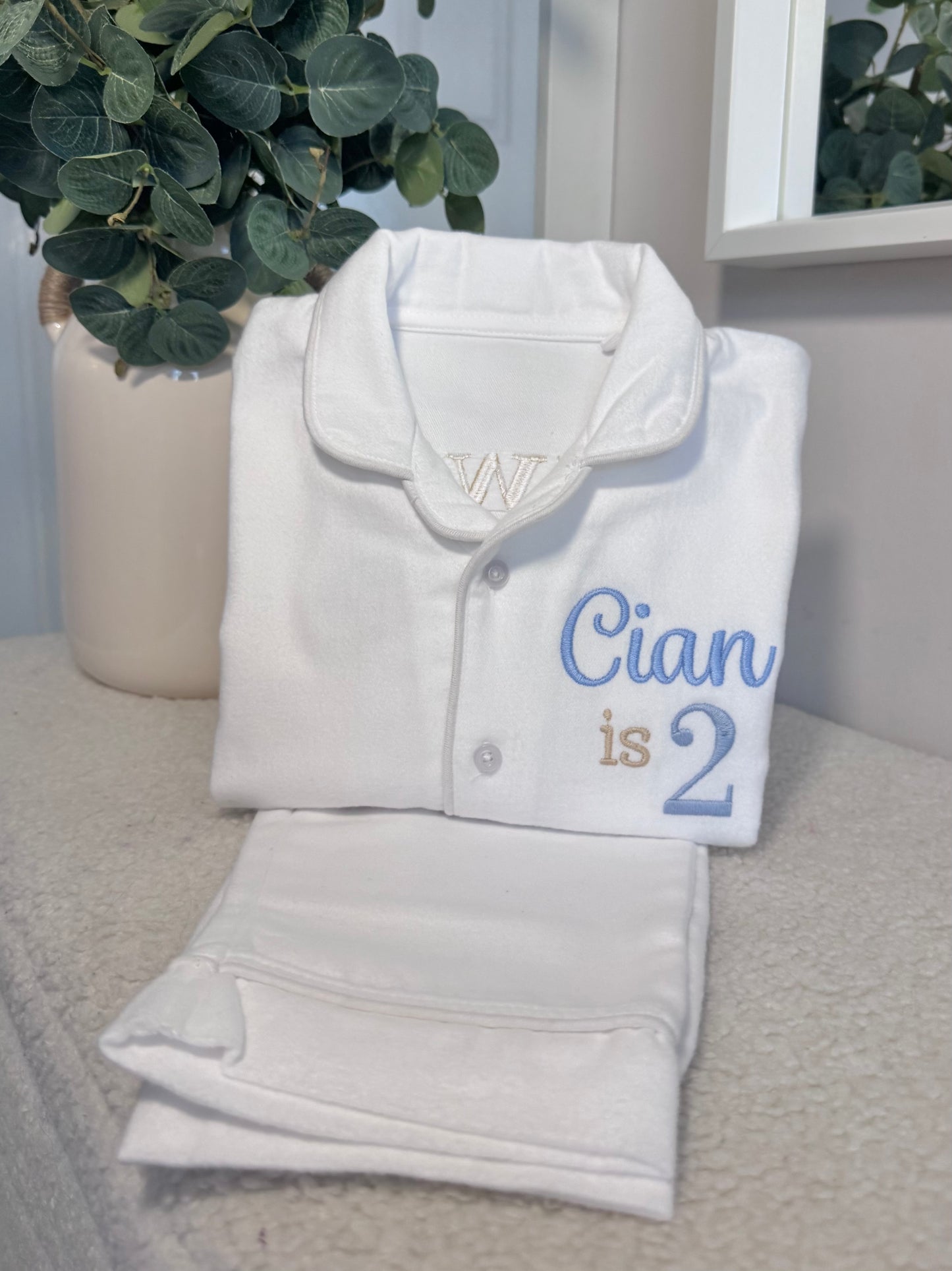 Classic Car Birthday Theme - Brushed Cotton PJs