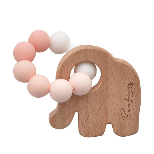 Elephant Teething Toy - Pink