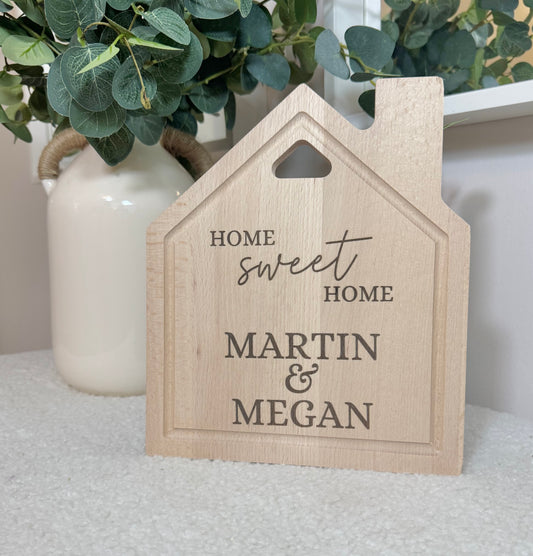 Personalised House Chopping Board
