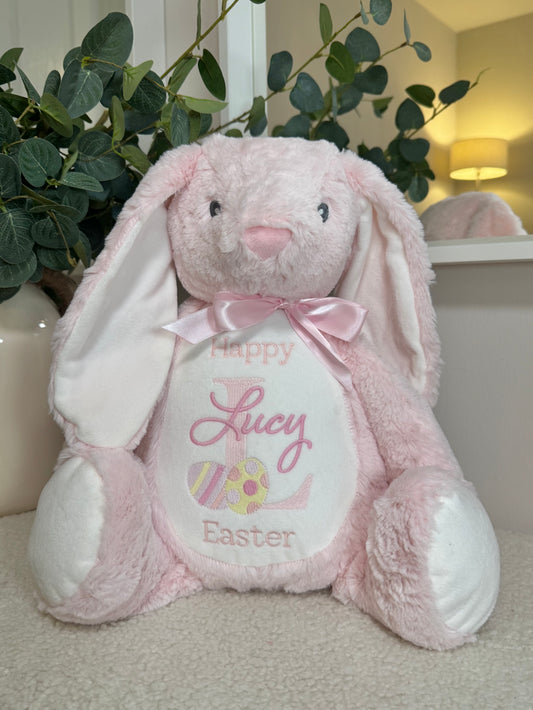 Personalised Easter Bunny 45cm Deluxe - Pink