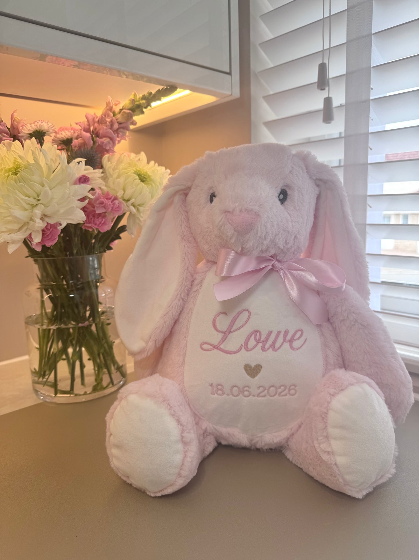 Personalised Bunny 45cm Deluxe - Pink